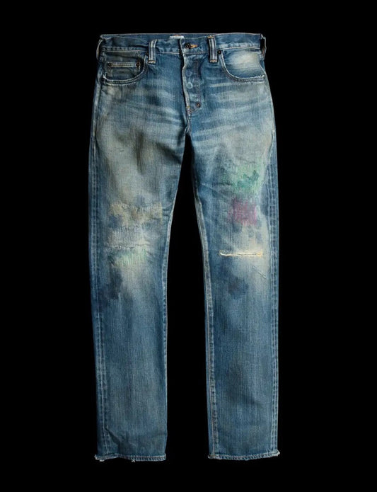 prps noir heavy washed denim pants