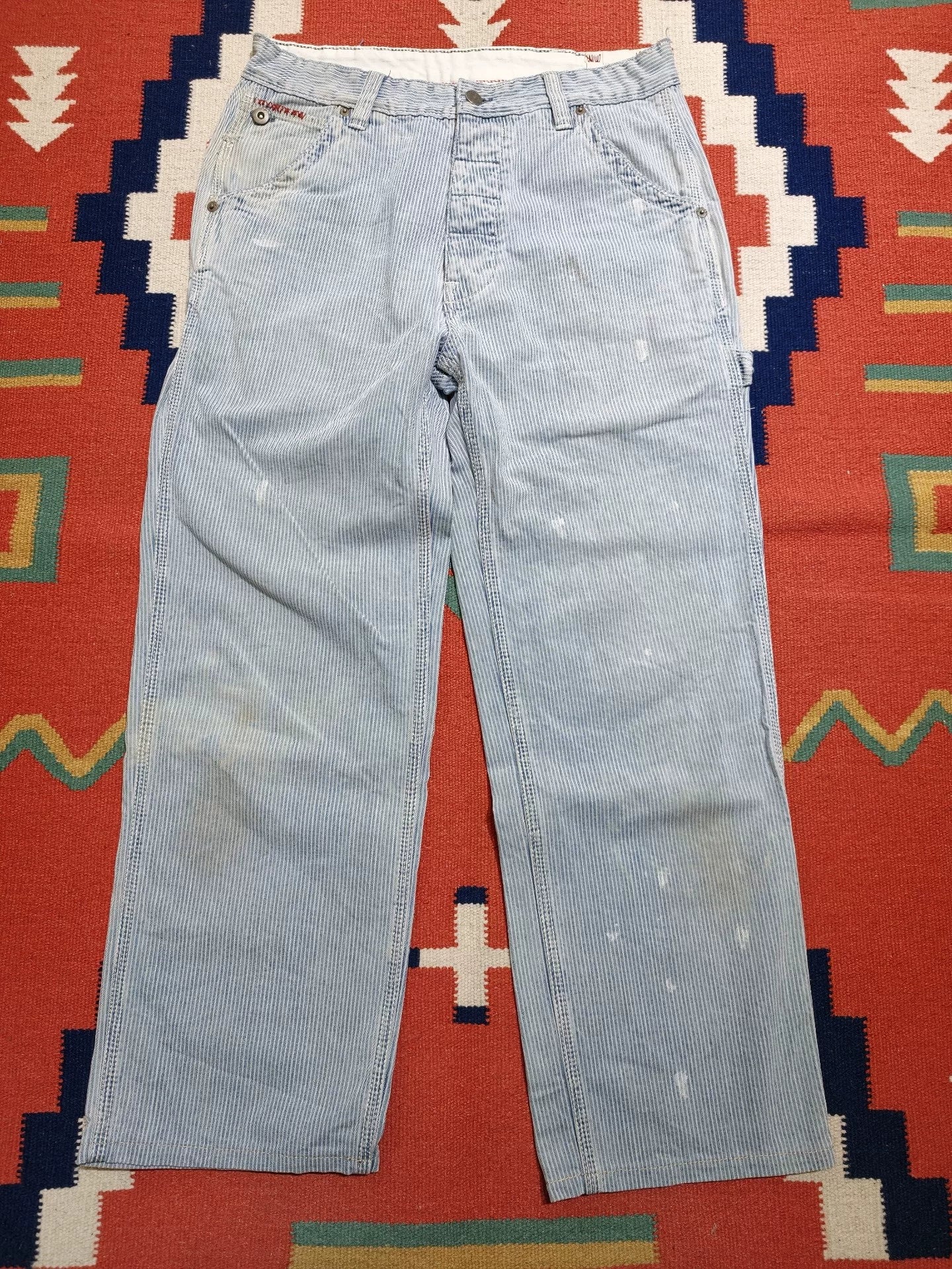 Ralph Lauren Nautical Stripe Distressed Pants