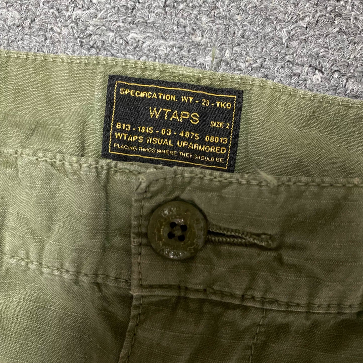 WTAPS 15SS JUNGLE Tie-Dye Washed Cargo Pants