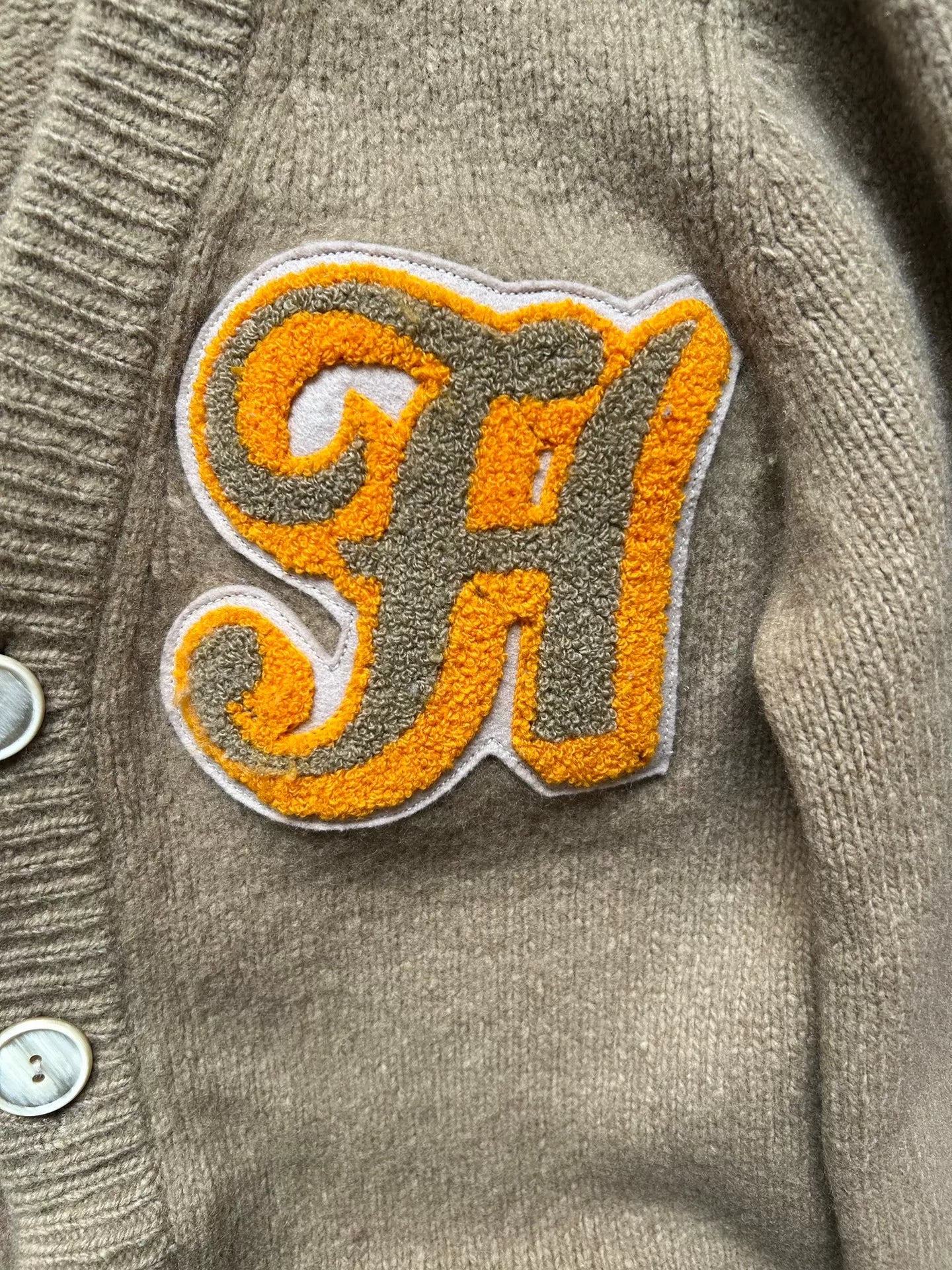 number nine knitted cardigan in beige