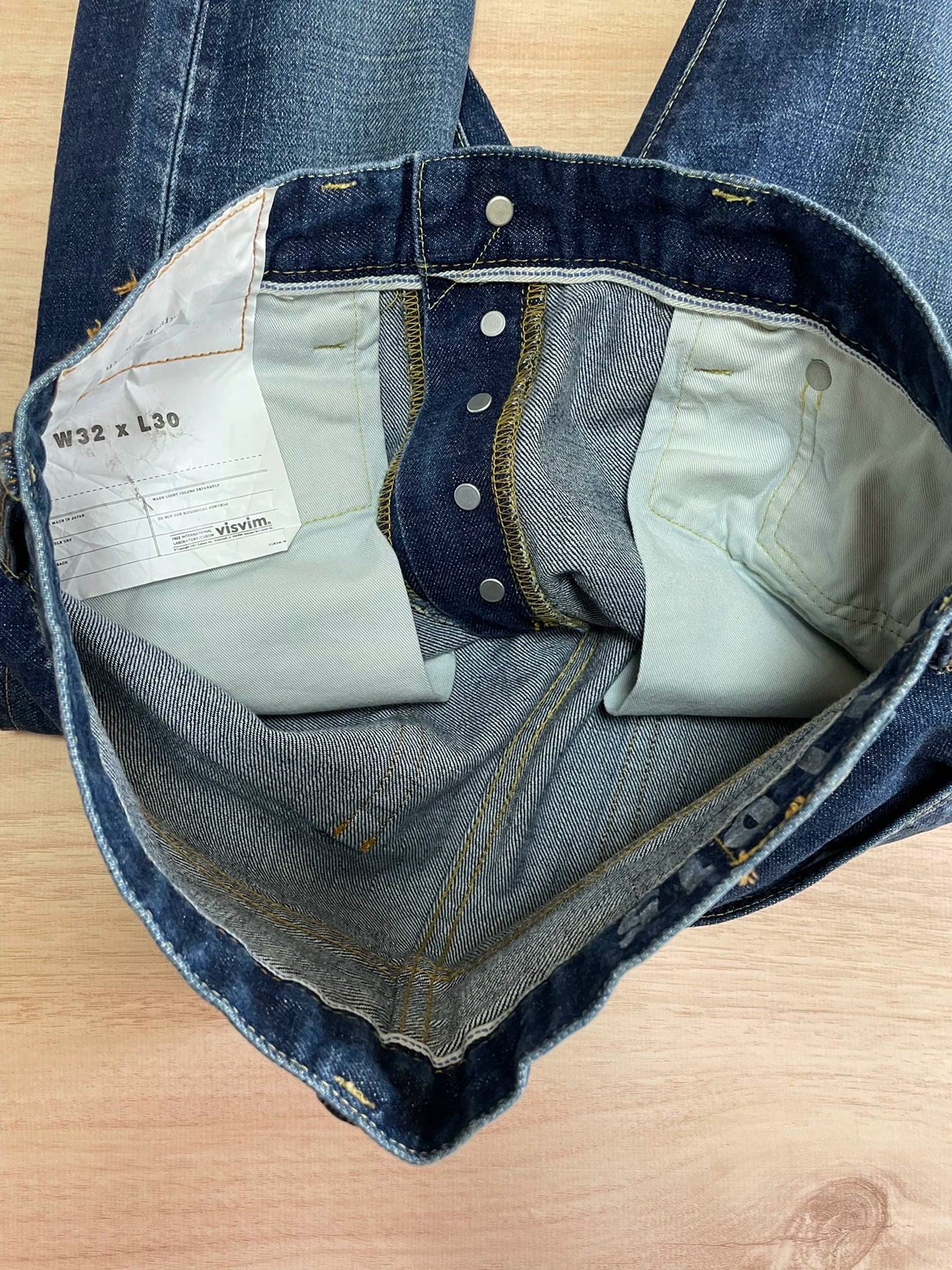 visvim damaged social sculpture denim pants