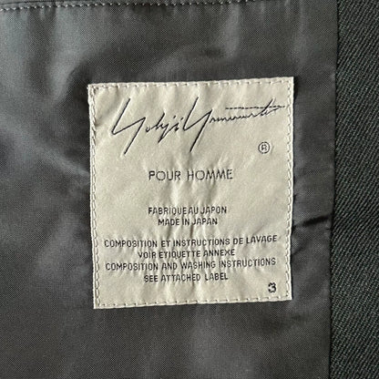 Yohji Yamamoto Black Pocket Zipper Suit