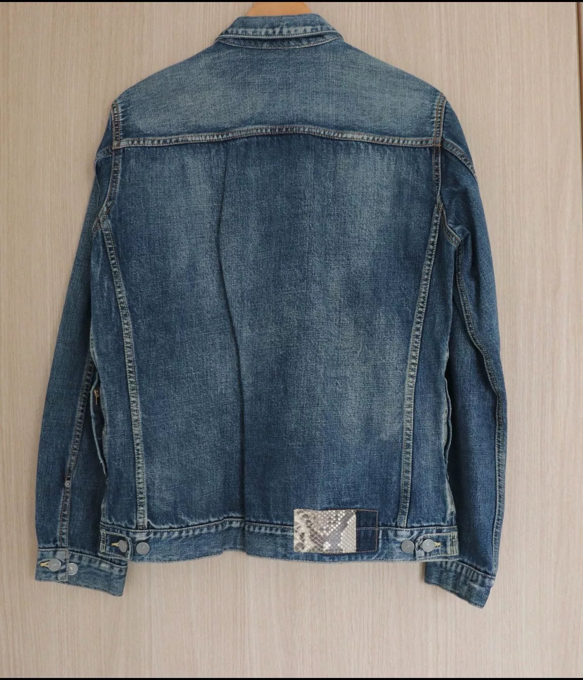 Visvim 11SS 101JKT Snake Skin Wash Denim Jacket