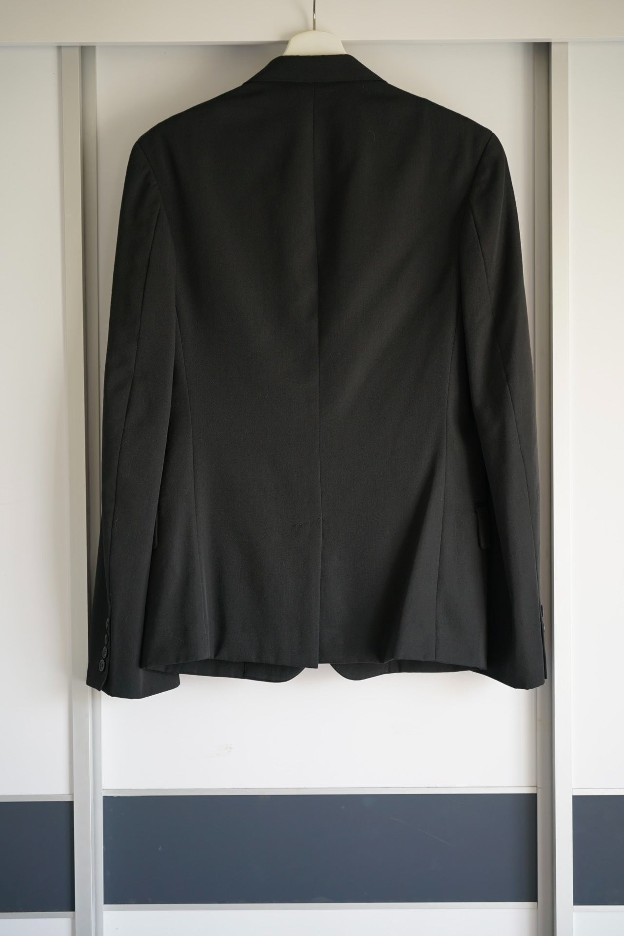 yohji yamamoto black tailored suit jacket