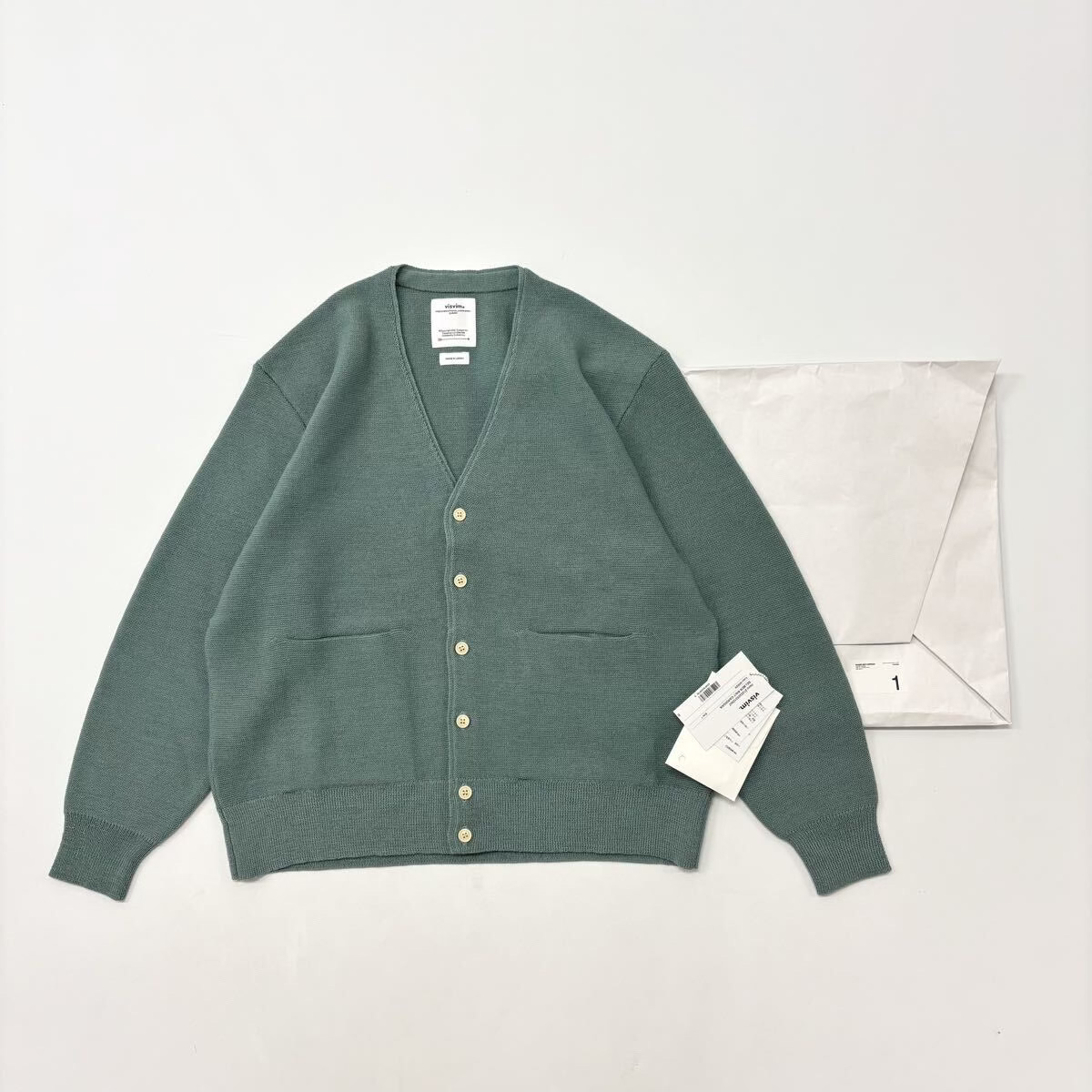 VISVIM Selmer Knit Cardigan Green