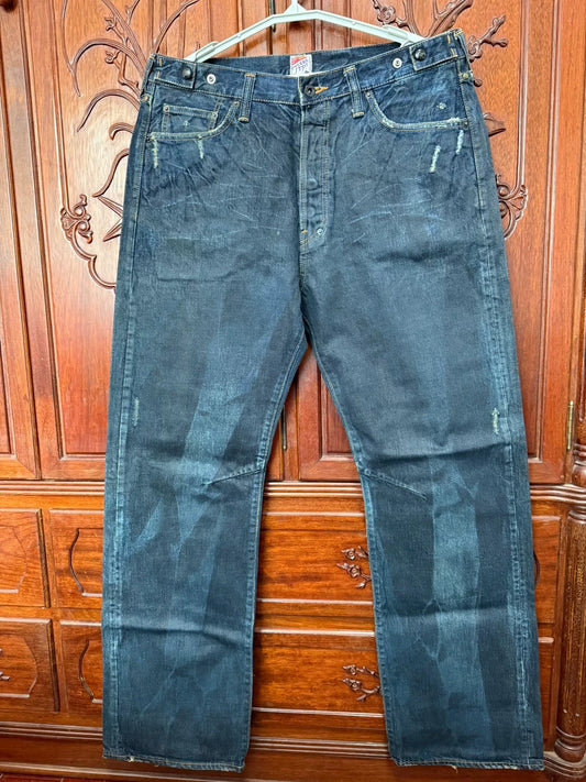 PRPS Men's Vintage Wide Straight Jeans