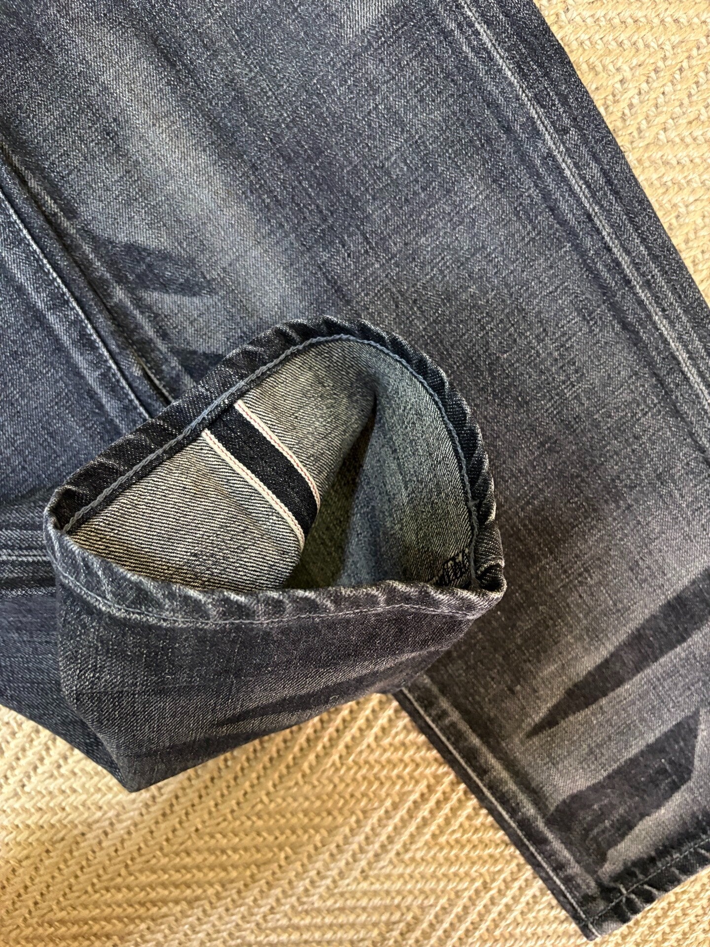 Neighborhood 07EX Distressed Wash Narrow Jeans
