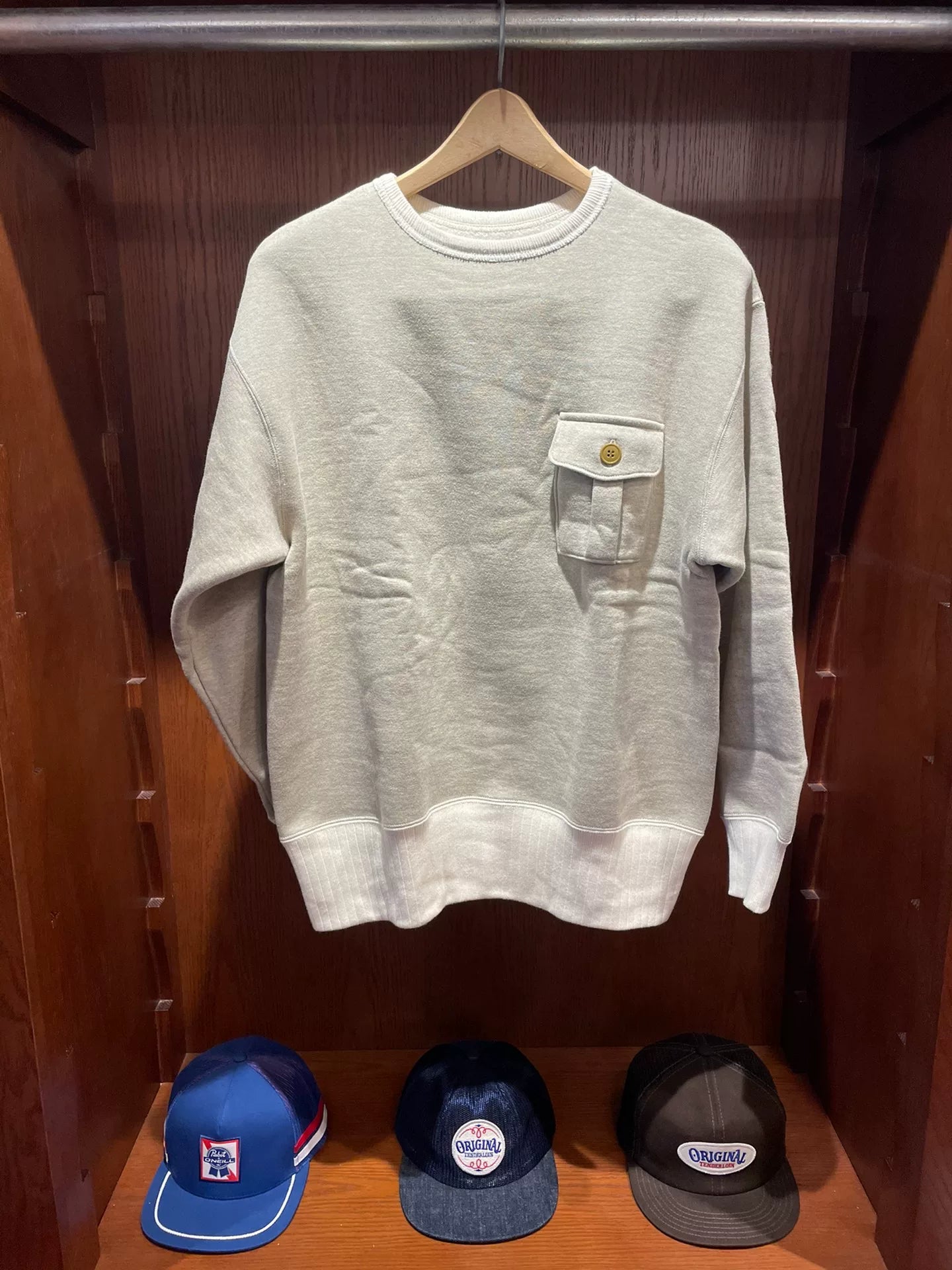 The Real Mccoy's Military Pocket Sweater