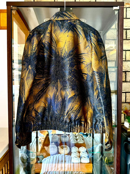 saint laurent palm tree embroidered jacket