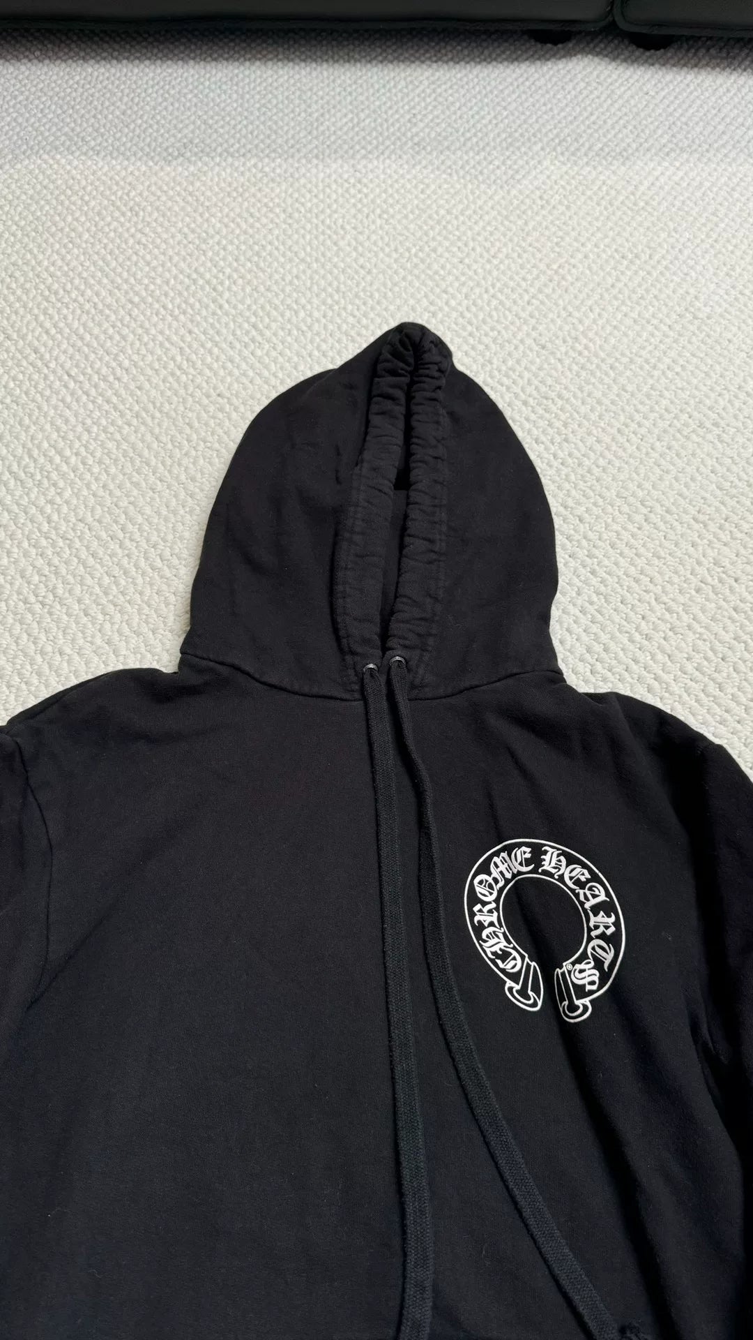 chromehearts limited edition black hoodie