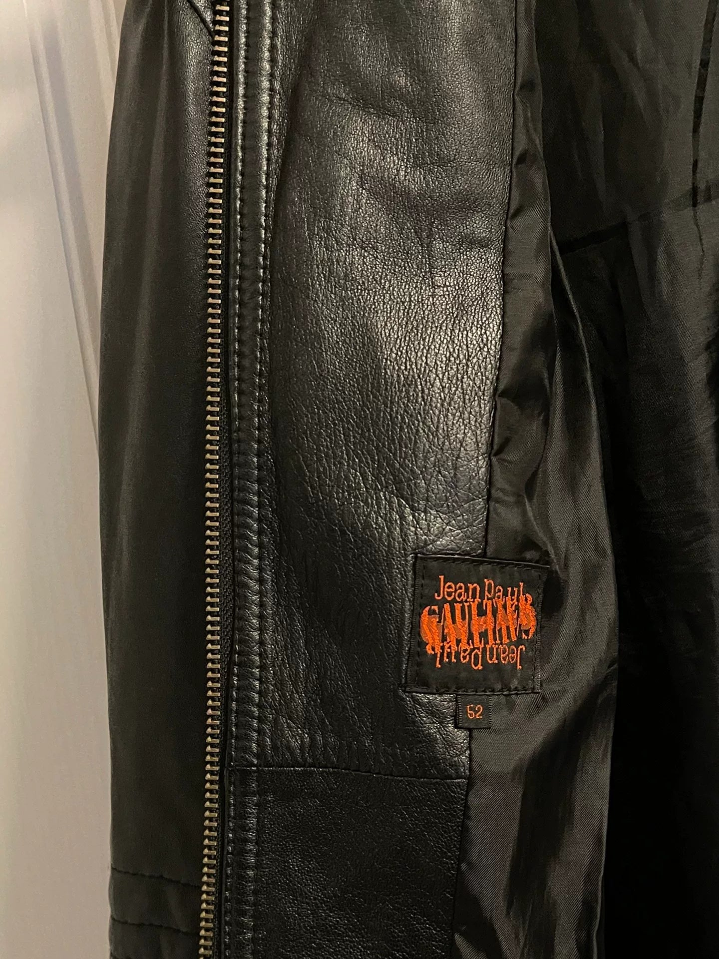 jean paul gaultier leather biker jacket