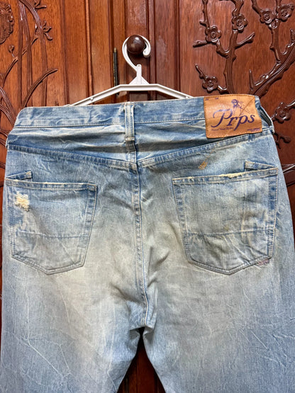 PRPS Men's Straight Wide Leg Jeans 01