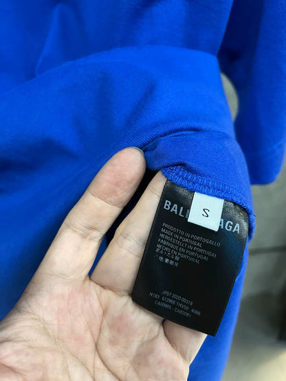 Balenciaga Blue Short-Sleeve T-Shirt S