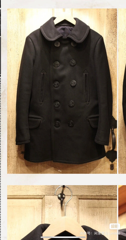 freewheelers navy long coat