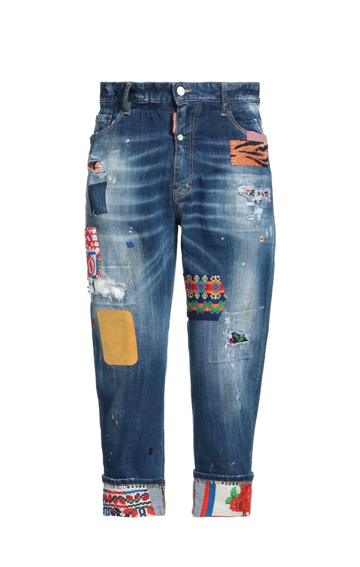 dsquared2 big brother distressed denim pants