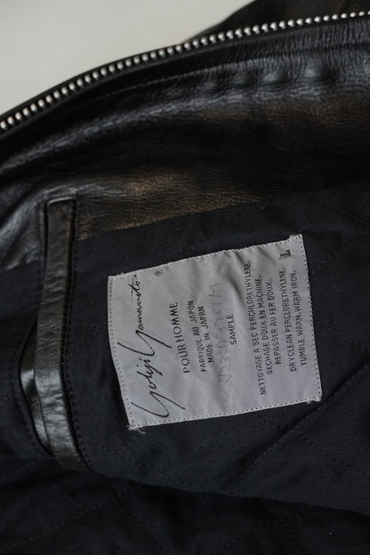 yohji yamamoto 1991 flower leather jacket