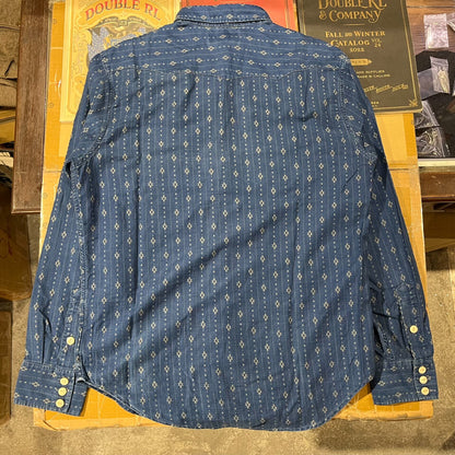 RRL Rare Indigo Dyed Print Shirt
