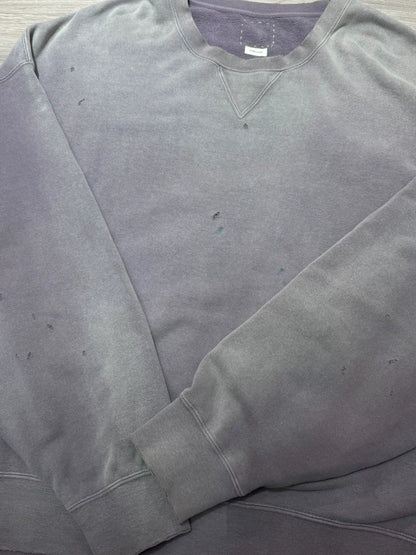 navy dyed oversized sweatshirt with details