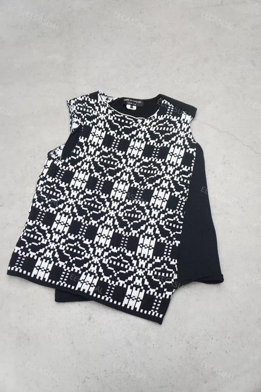 Asymmetrical Knit Vest by Comme des Garçons