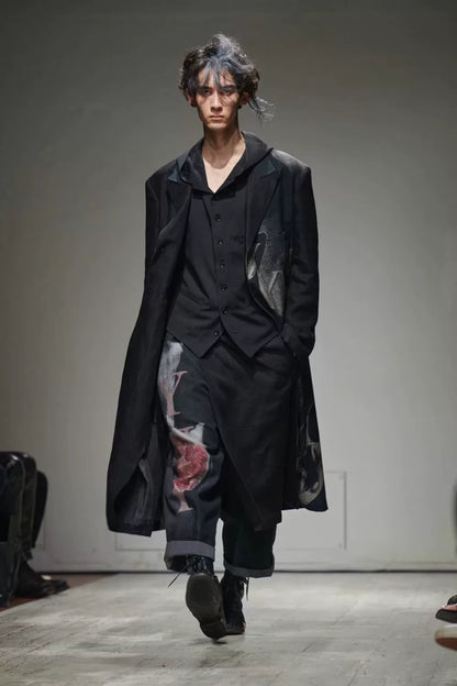 Yohji Yamamoto Linen Pattern Coat 23SS