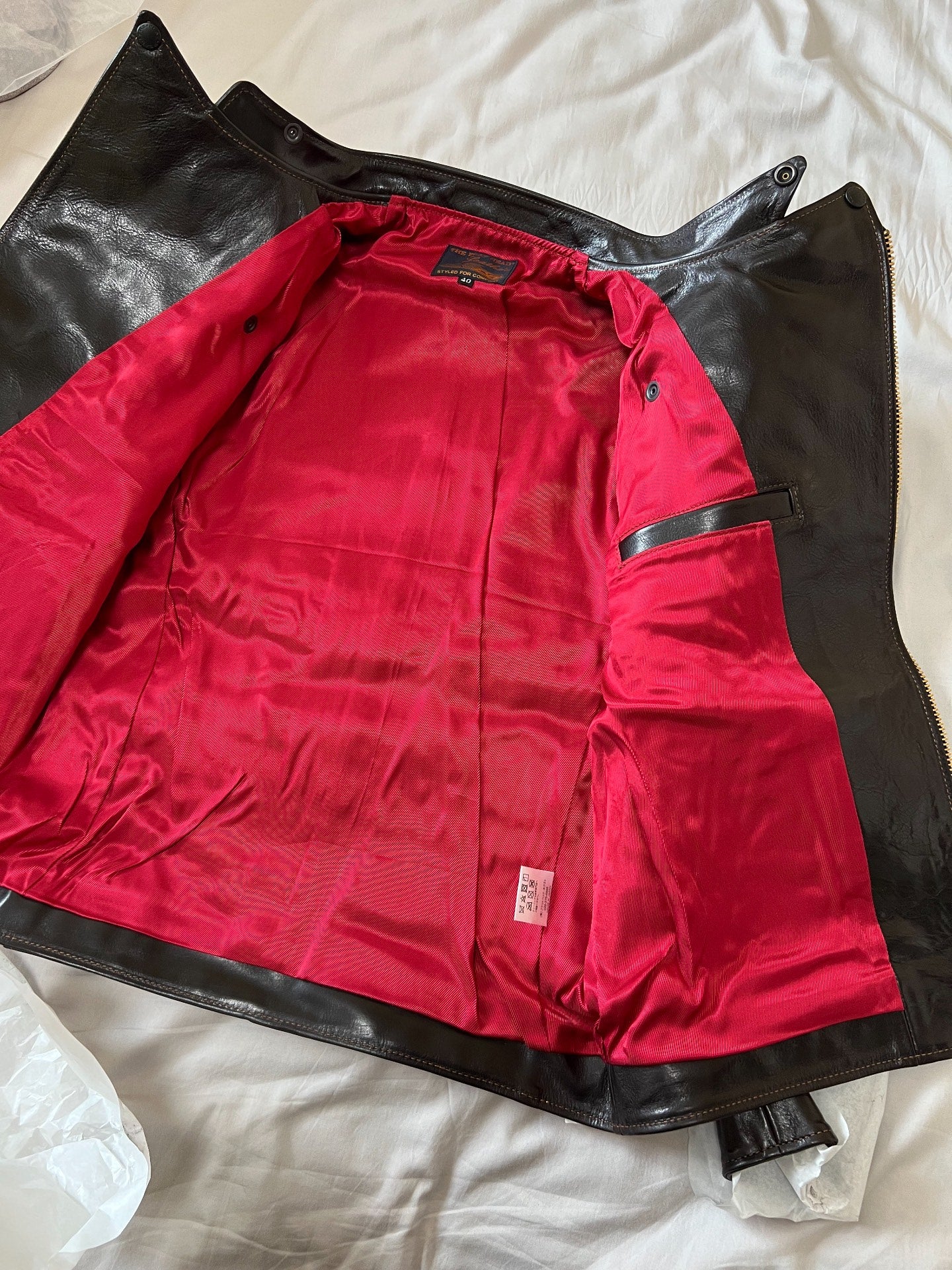 The Flat Head Stand Collar Horsehide Jacket