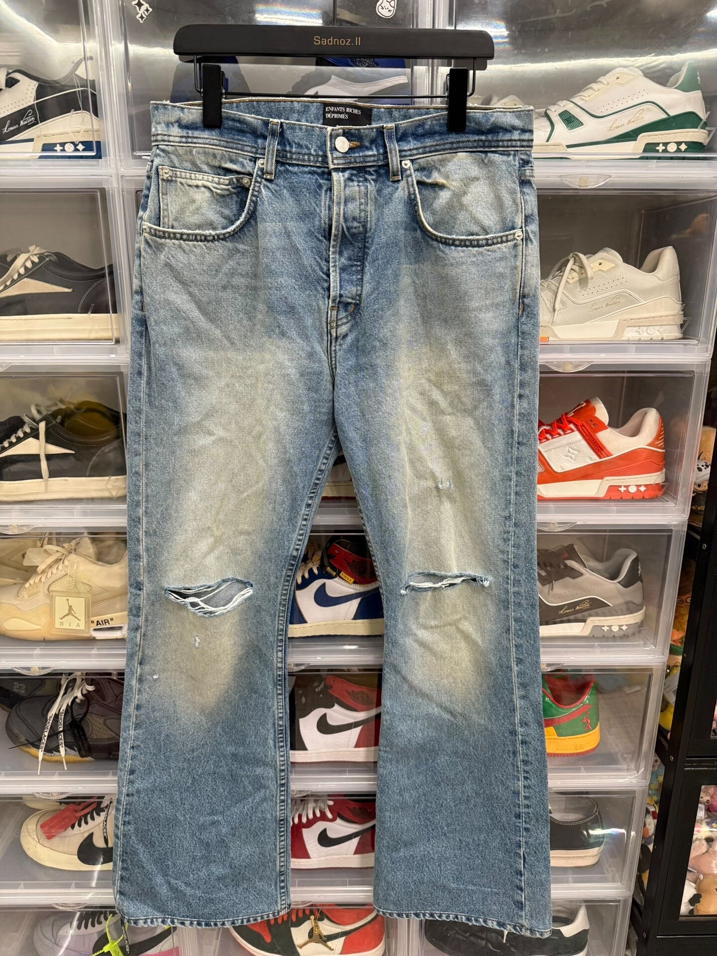 Enfants Riches Deprimes Distressed Mud-Dyed Jeans