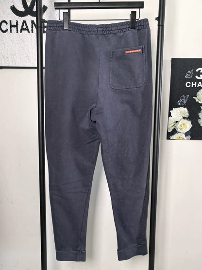 Prada Logo Tape Long Pants