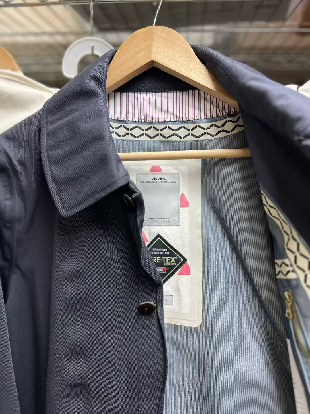 VISVIM Herge Coat 3L GORE-TEX Navy Size 2