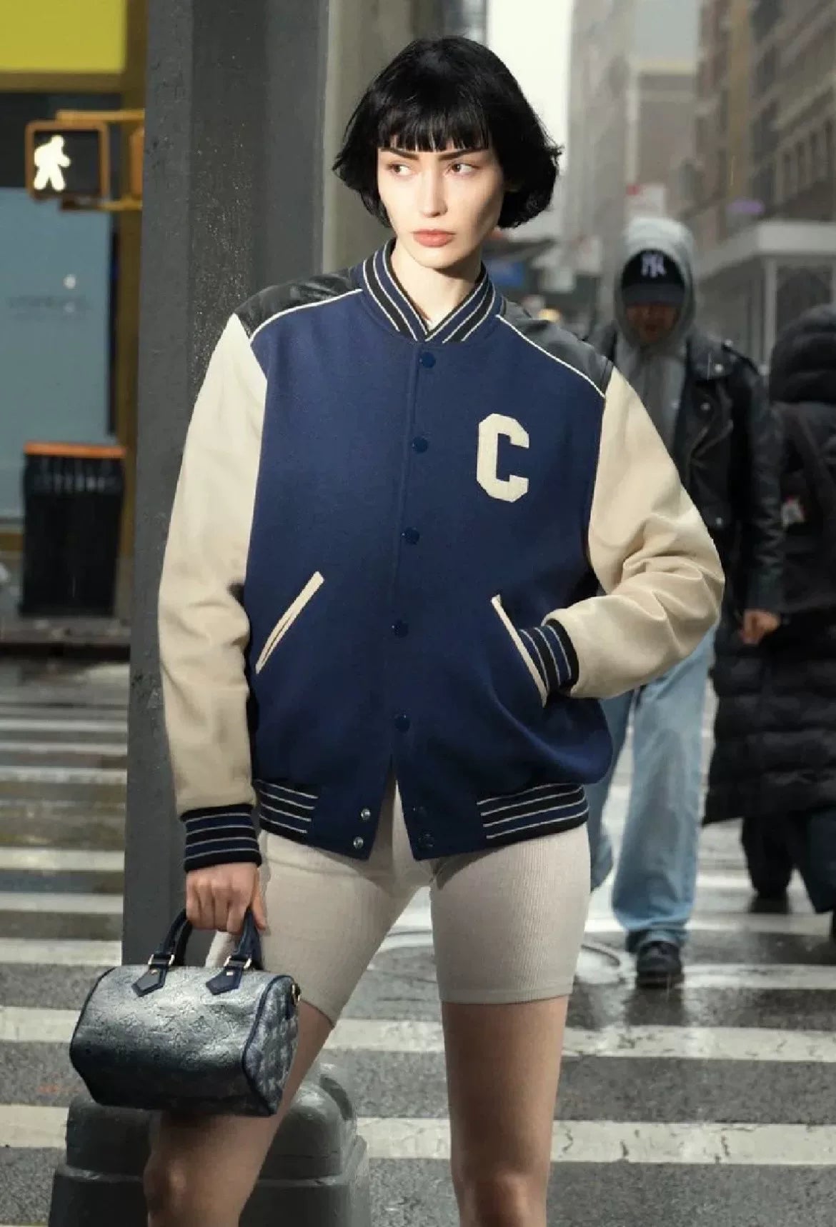 Celine Vintage Style Baseball Jacket
