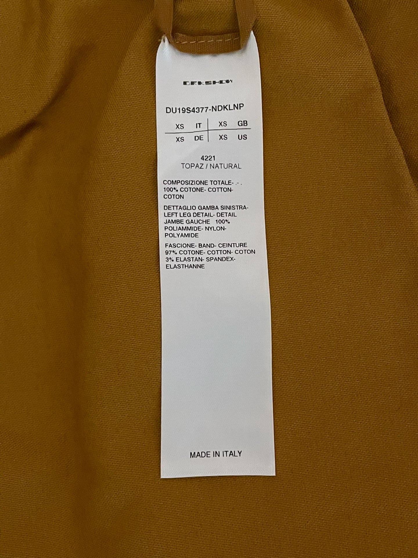 rick owens stylish cropped pants in xs