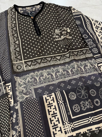VISVIM 19SS ICT TUNIC P.O. Black Paisley