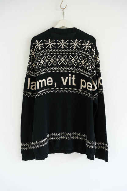 Yohji Yamamoto 16AW Fair Isle Sweater
