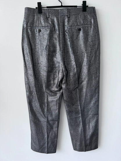 stylish silver cropped pants by rick owens