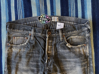 prps noir barracuda heavy wash jeans