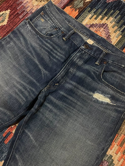 RRL Vintage Mexico Washed Distressed Jeans