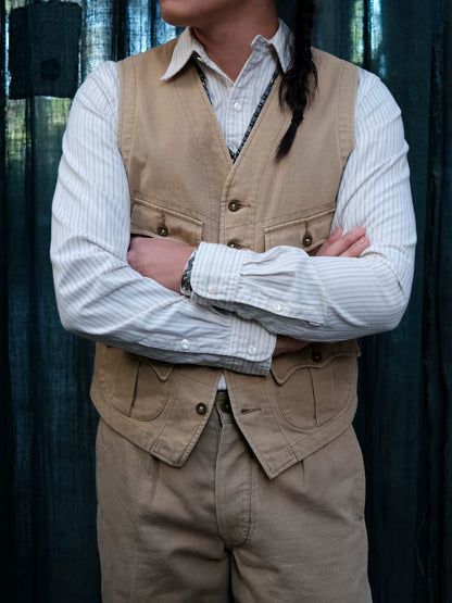 RRL Vintage British Army Beige Vest
