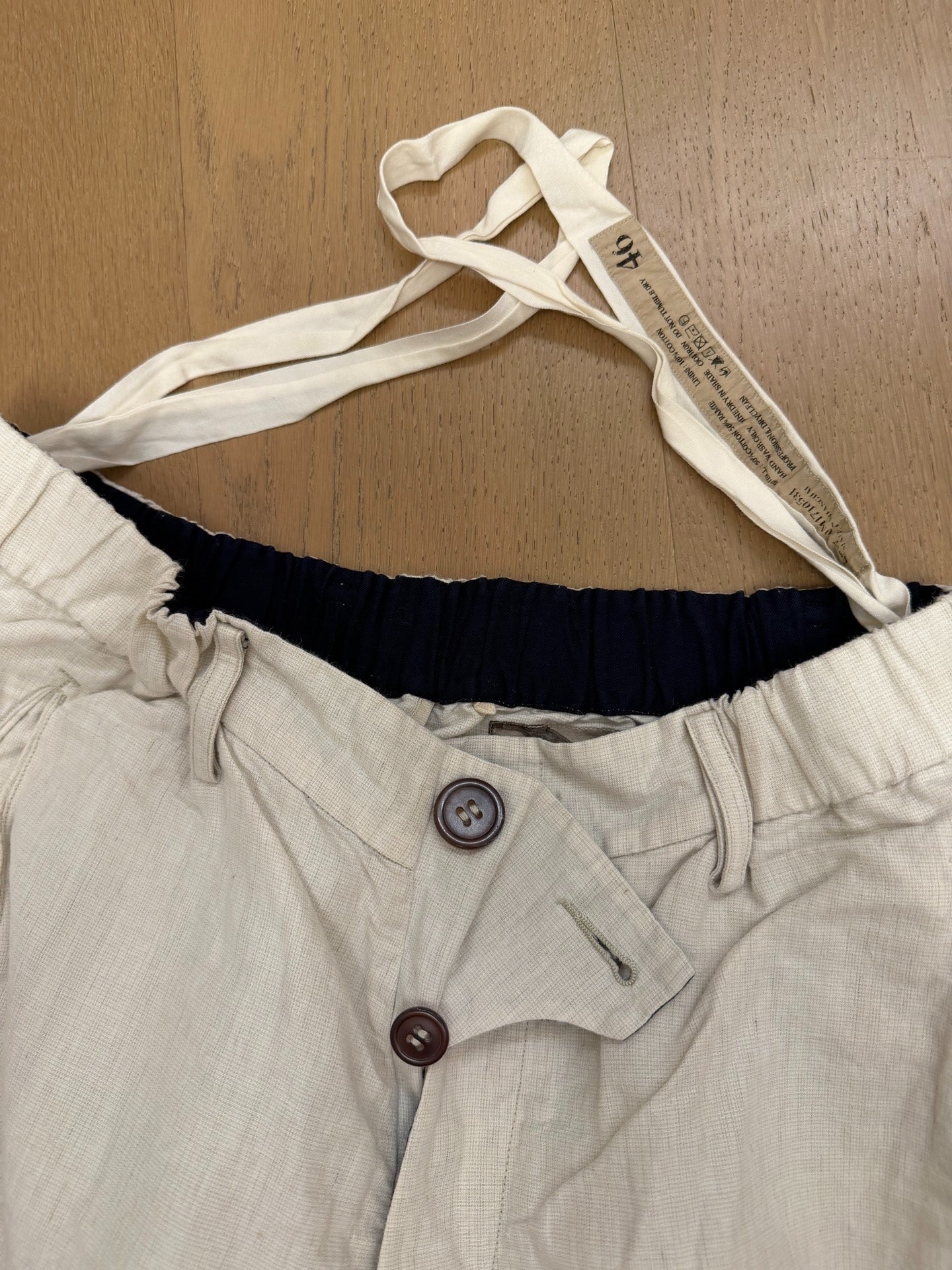 ZIGGY CHEN 2017 Summer Cotton-Linen Tapered Pants