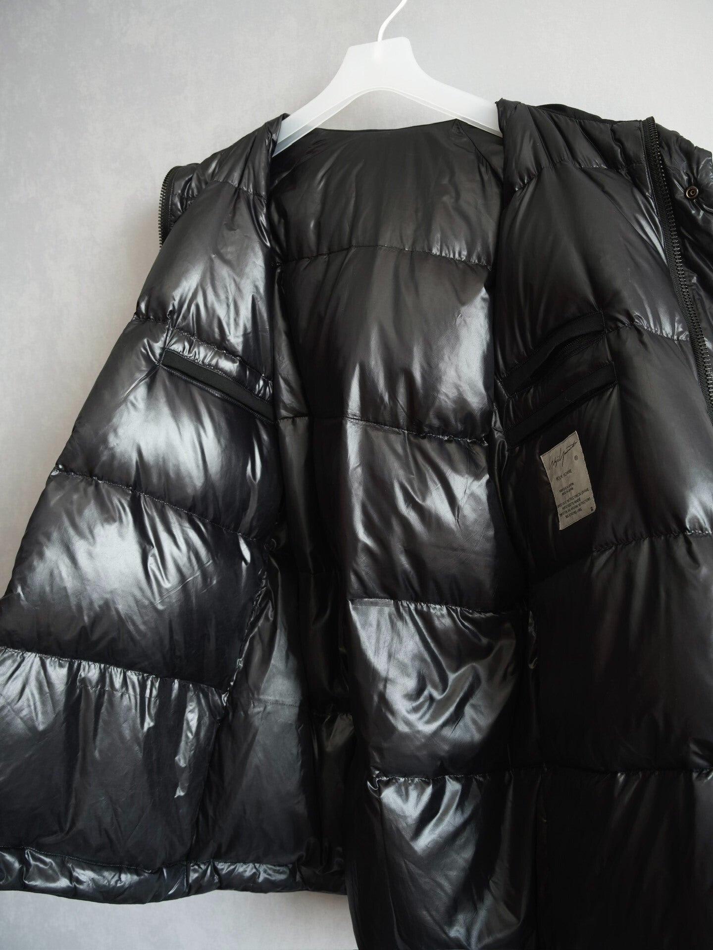 Yohji Yamamoto Black Hooded Down Jacket