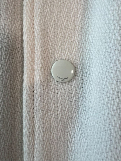 YSL Classic White Varsity Jacket