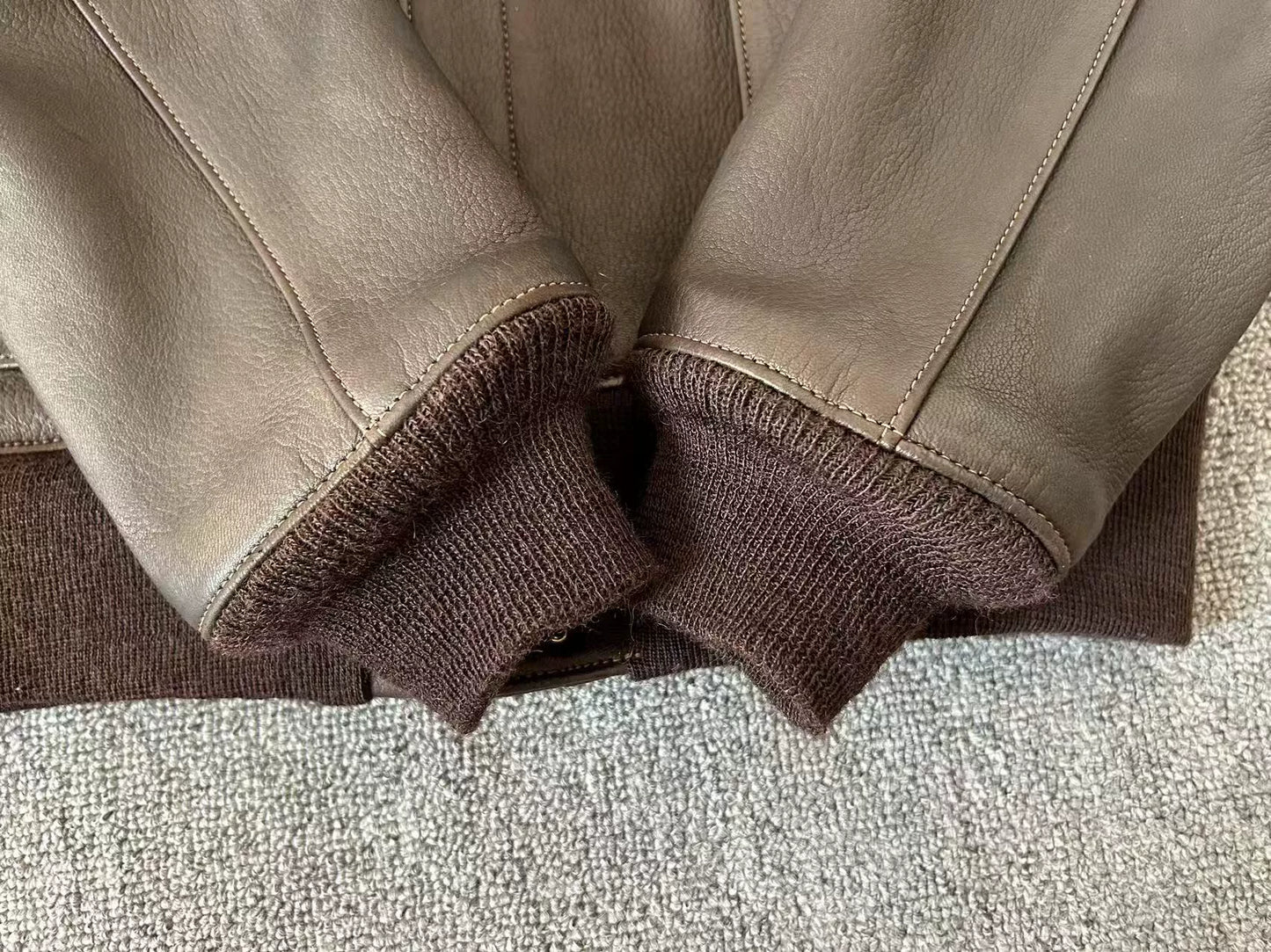 real mccoy a2 brown leather flight jacket