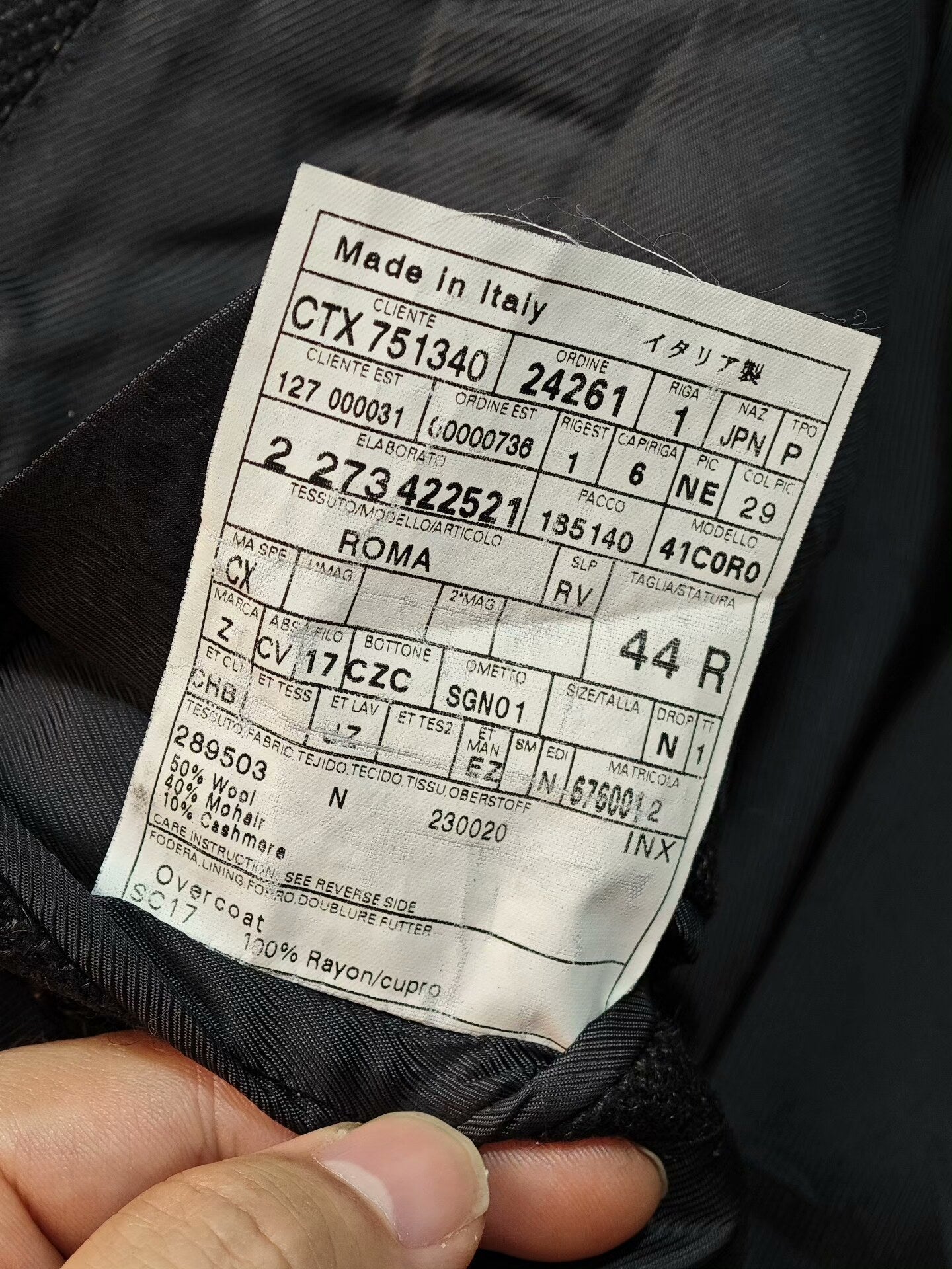 Zegna Chester Coat with Cashmere Blend