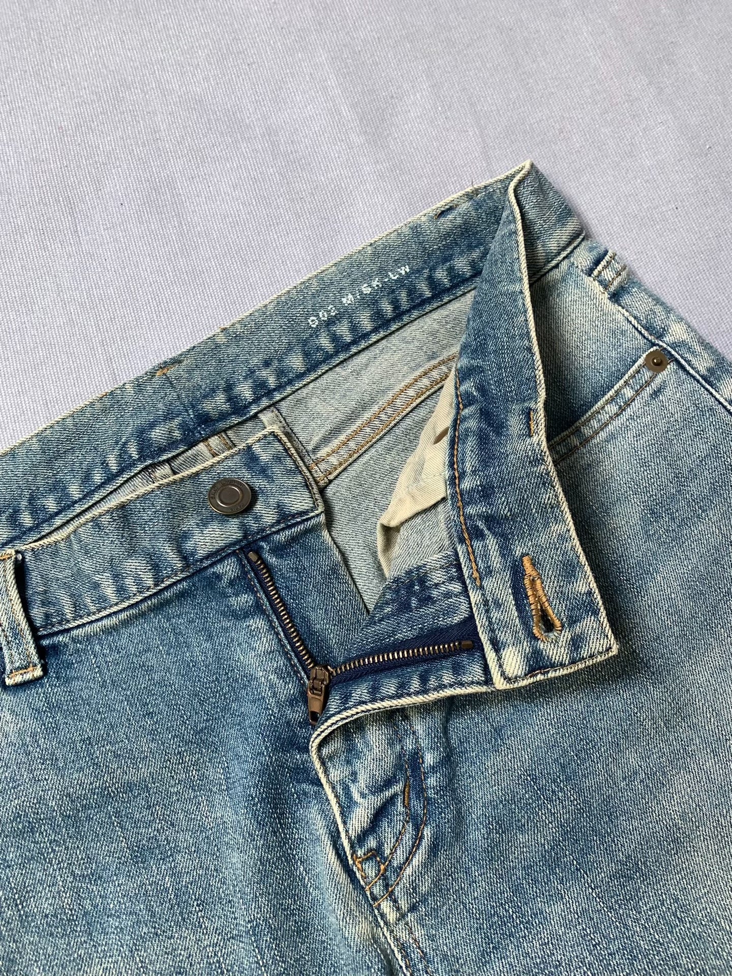 Saint Laurent Hedi Slimane Distressed Slim Jeans
