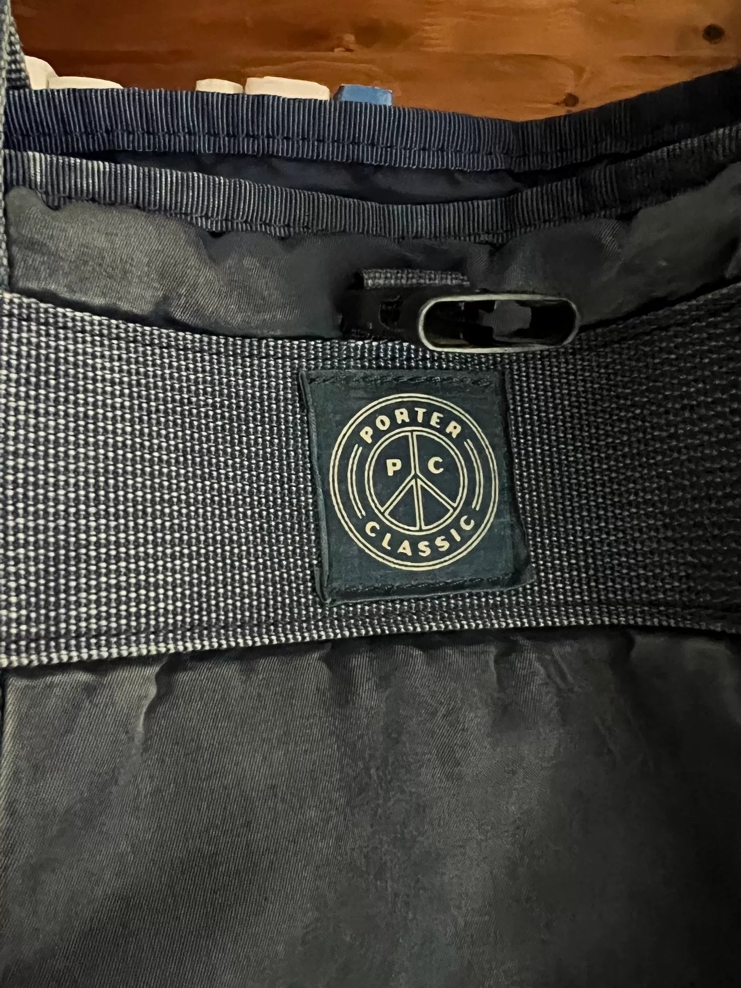 porter classic super nylon tote bag navy