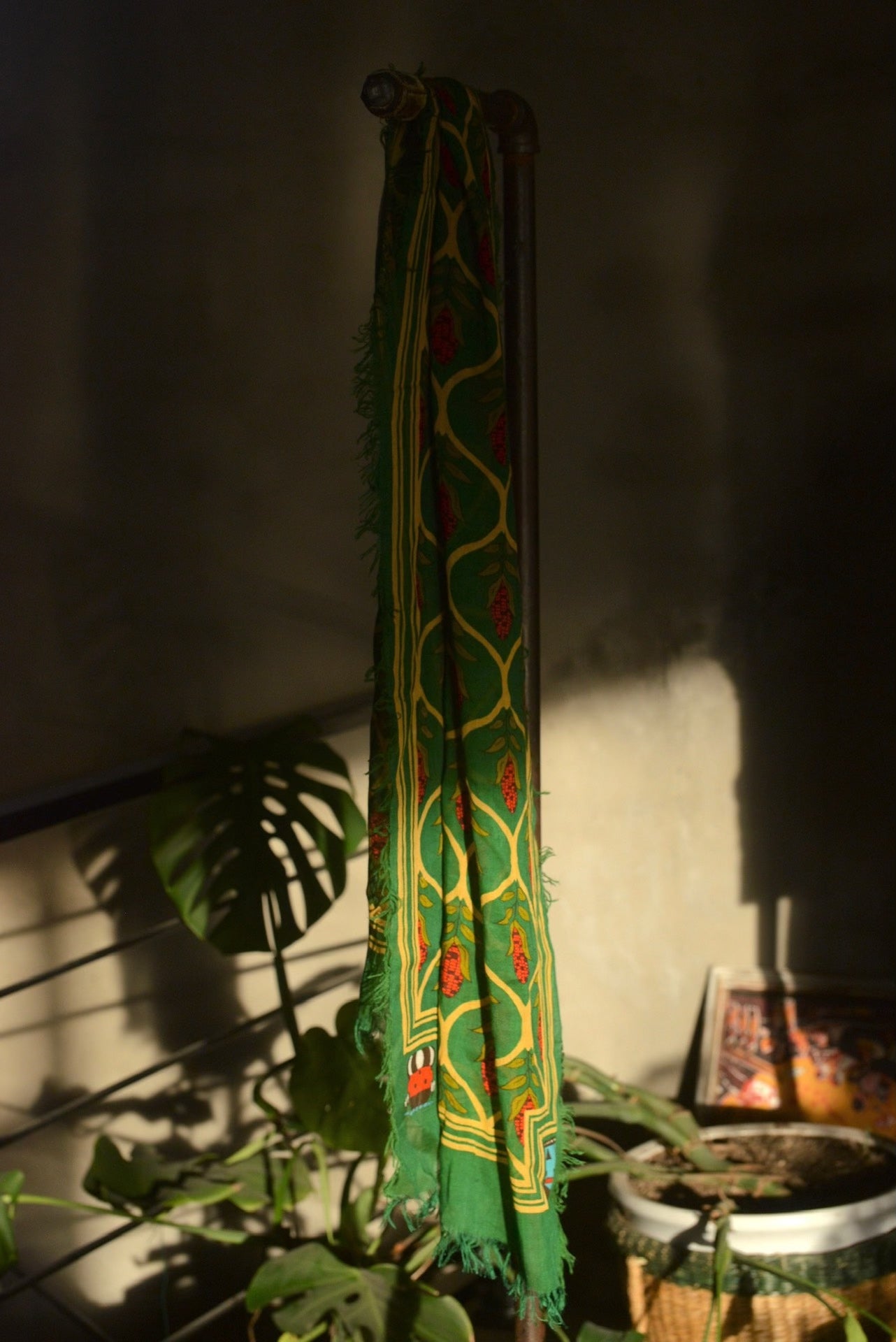 Kapital Corn Pattern Thin Silk Scarf