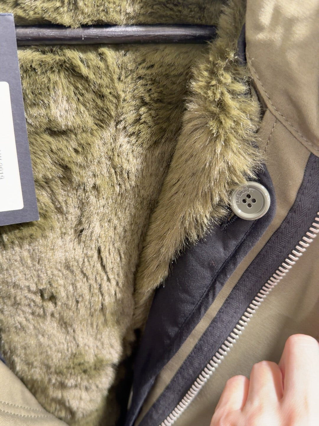 Raf Simons Green Oversized Coat