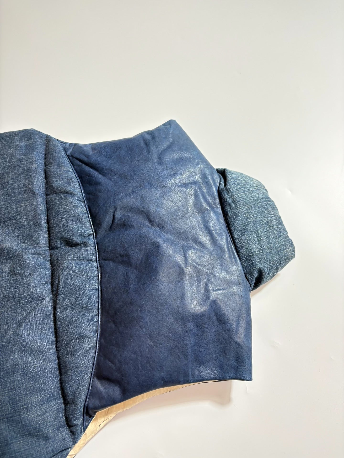 REMI RELIEF Indigo Sheepskin Down Vest