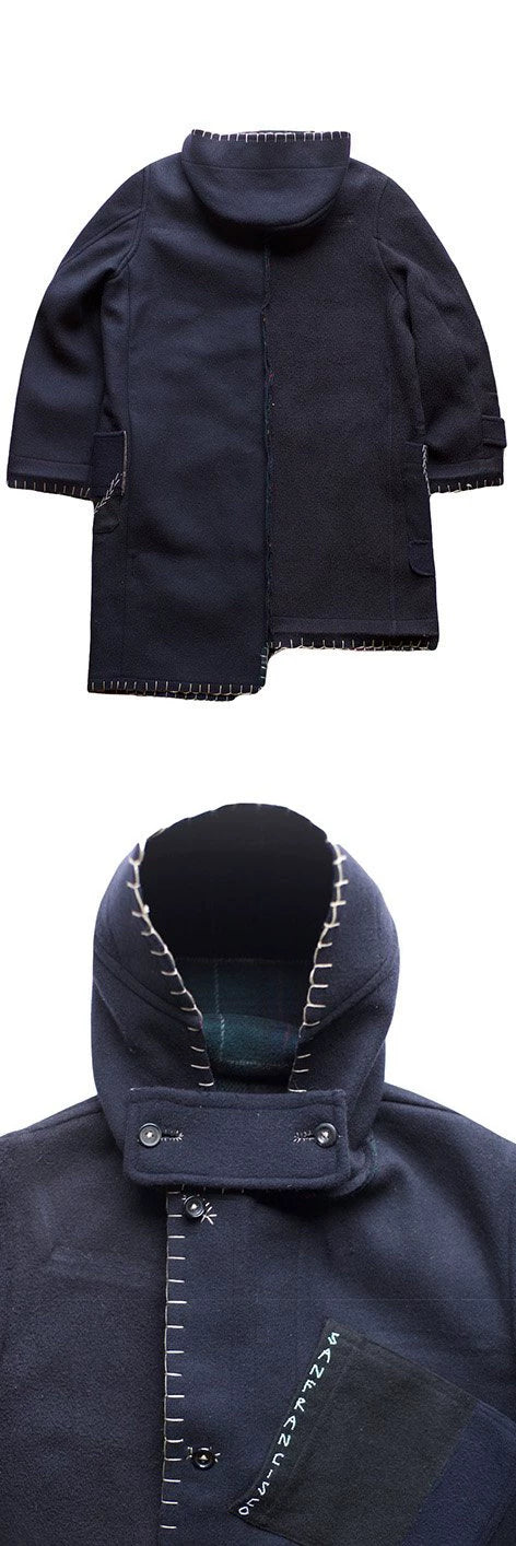 porter classic custom duffle coat navy