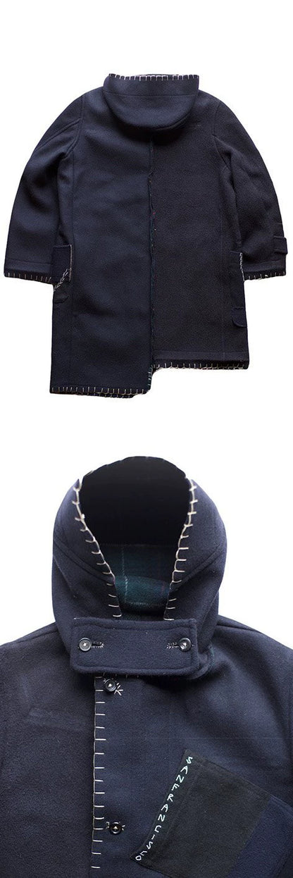 porter classic custom duffle coat navy