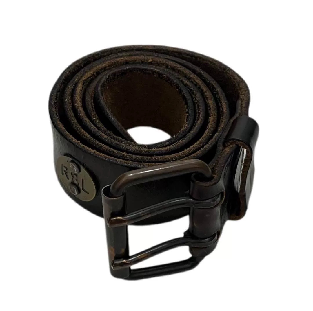RRL Classic Military Style Leather Belt