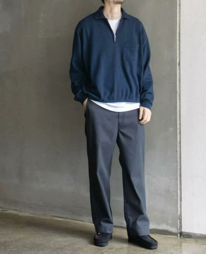 a.presse 26ss Vintage Half Zip Sweatshirt
